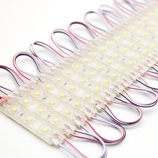 [19977-15215] Vandtæt kold hvid LED modul - 1,1W pr. stk, IP66, 12V, Perfekt til skilte og specialløsninger