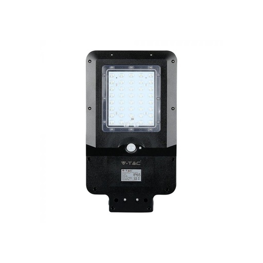 [12157-13289] V-Tac 15W Solcelle gadelampe LED - Sort, inkl. solcelle, sensor, IP65