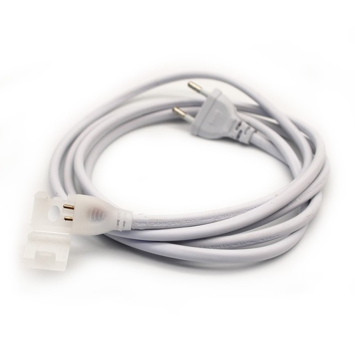 [20018-0] Stik til 230V LED strip (Type X-2) - Inkl. endeprop, 2m, 230V