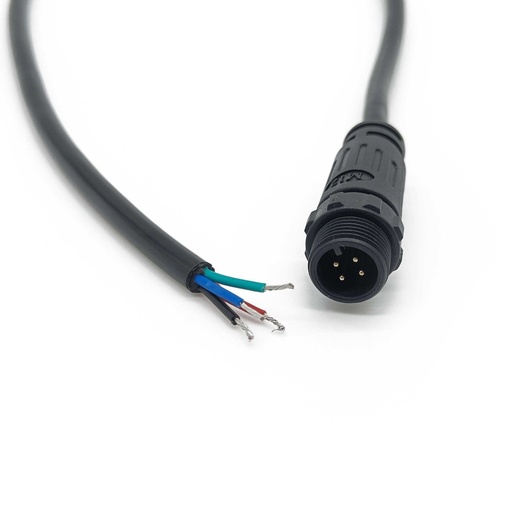 [20020-0] Startkabel til RGB saunalys - 25 cm, 24V, IP68, velegnet til sauna belysning, høj kvalitet og holdbar, nem installation.
