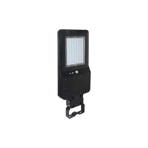 [12163-18920] V-Tac 40W Solcelle gadelampe LED - Sort, inkl. solcelle, fjernbetjening, sensor, IP65 (3 års garanti)