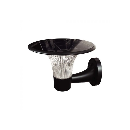 [12188-13305] V-Tac 15W Solcelle Væglampe LED - Sort, Med Sensor, Vandtæt IP65