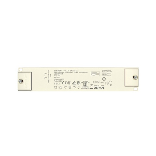 [12194-0] Osram 60W Strømforsyning - 24V DC, 2,5A, IP20 til indendørs brug
