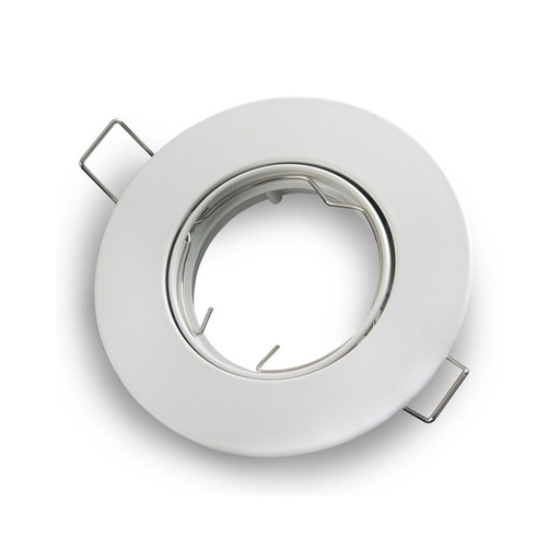 [5035-0] Downlight kit uden lyskilde - Ø7 cm hul, 9,2 cm mål, mat hvid, inkl. keramisk fatning MR11