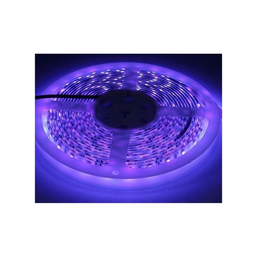 [5205-0] UV 400 nm 14,4W/m 24V LED strip - 5m, IP20, 60 LED pr. meter, RA80