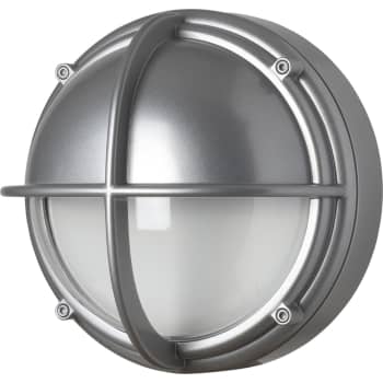 [5743150225] Skotlampe LED 3000K V2 halvafskærmet klar alufarvet