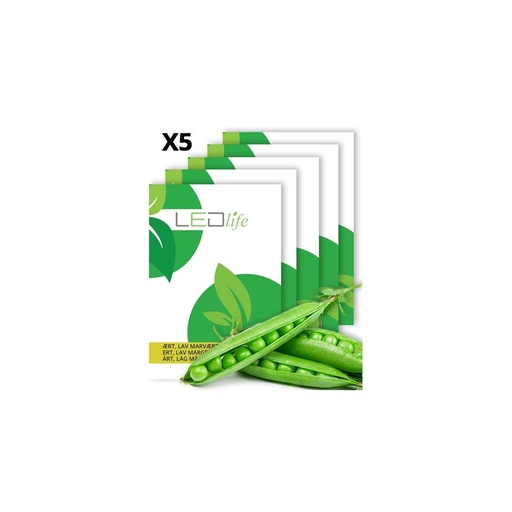 [4597-0] Ærtefrø - Lav, Kelvedon Wonder - Økologisk frø til lave, velsmagende ærter