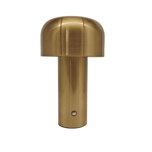 [6942-10419] Genopladelig guld LEDlife Mushroom bordlampe, touch-dæmpbar, IP20, 3W, 100lm, RA90.