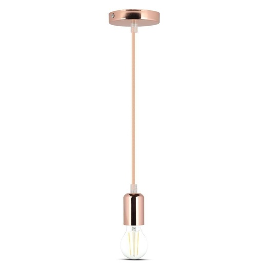 [4675-0] V-Tac lampefatning - Rose guld, E27 (Maks. 60W)