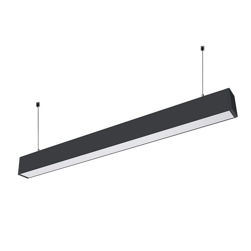 [4677-9608] V-Tac 40W LED nedhængt loftarmatur inkl. lyskilde - 120cm, 230V, 1-10V dæmpbar, UGR 19
