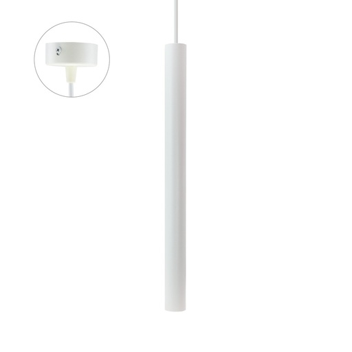 [8773-0] Spectrum Pendellampe - Hvid, Ø4 cm, GU10, 230V, 5 års producentgaranti