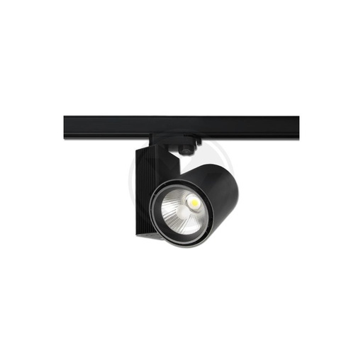 [9352-11349] 30W Sort LED spotlampe til 3-faset skinner med 24 graders spredning - Effektiv belysning med 2700lm og nem installation