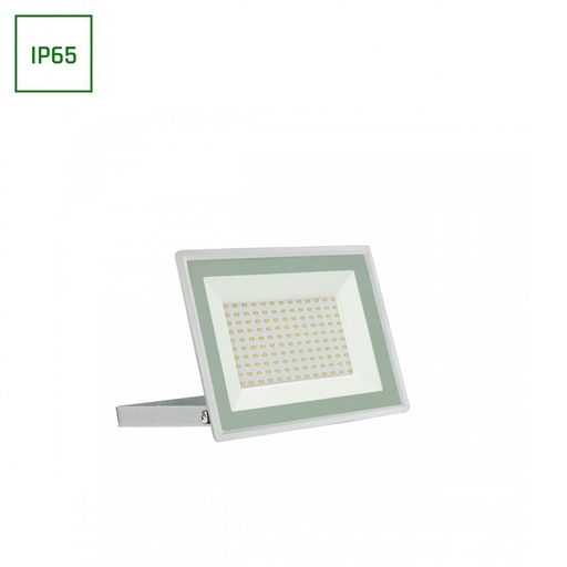 [6580-10224] NOCTIS LUX 3 PROJEKTØR 100W 230V IP65 270x210x27mm HVID - Kraftfuld og vandtæt LED projektor med 100W effekt og 9400lm lysstyrke. Ideel til udendørs brug med IP65-klassificering. RA70 for naturlig farvegengivelse. Let og kompakt design i hvid finish.