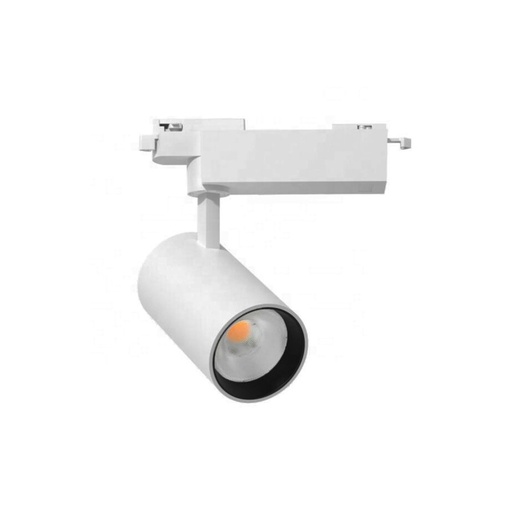 [8532-10918] 28W LED skinnespot i hvid - 175 lm/W, RA 90, 38 grader, 1-faset, 230V input, 4900lm