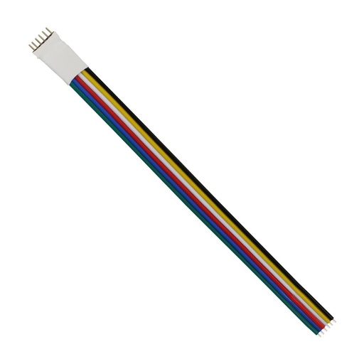 [6661-0] P-Z kabel 6 PIN LED strip stik 12mm - Input: 230V