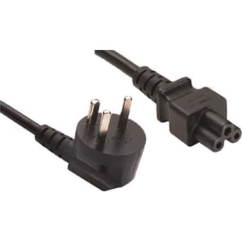 [6128137202] Netledning EDB vinkel - Apparatstik C5, 1,8M sort "Mickey Mouse"
