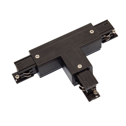 [6702-0] SPS 2-stik T højre, sort Spectrum - Sort 2-stiks T-adapter med højreorienteret stik til brug med 230V strøm. Med RA80 teknologi for forbedret farvegengivelse.