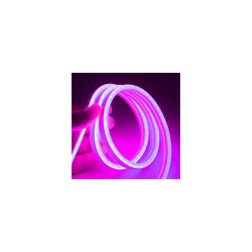 [8716-0] Lilla 8x16 Neon Flex LED Bånd - 5 meter, 8W pr. meter, Vandtæt, 12V