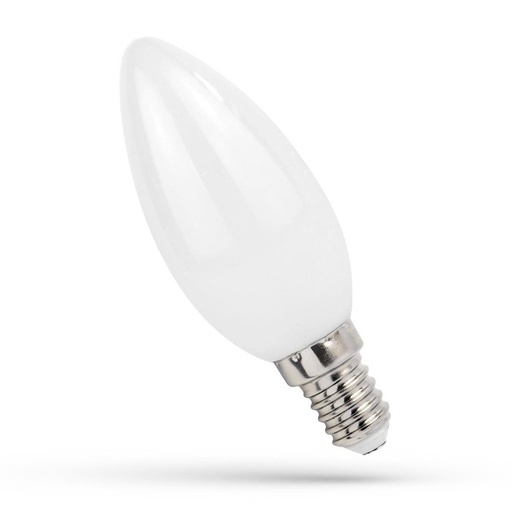 [5765-13179] 4W LED kertepære - C35, kultråd, matteret glas, E14 - 320lm, RA80
