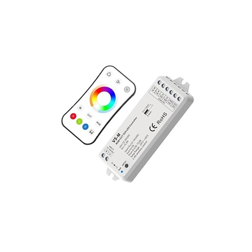 [11644-0] LEDlife rWave RGB+CCT controller med fjernbetjening - 12V/24V (360W)