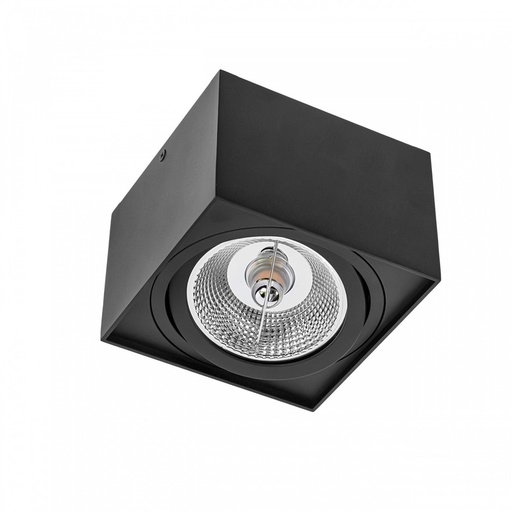 [5900-0] Sort CHLOE AR111 GU10 IP20 firkantet spotlampe til 230V indendørs brug