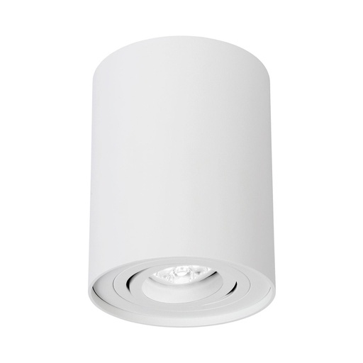 [5927-0] CHLOE GU10 IP20 rund hvid - 230V-indbygningsspots for enkel installation i hvid finish