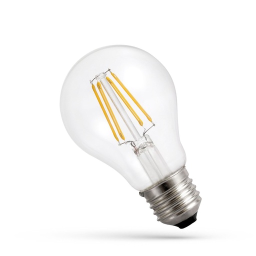 [11753-11802] Spectrum 3,8W LED pære - Erstatning for 60W, 212 lm/W, A60, kultråd, klart glas, E27