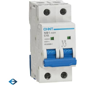 [6222100151] Automatsikring Chint NB1-63H, C 10A 1P+N, 10kA