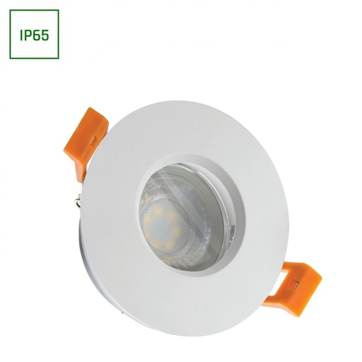 [5996-0] FIALE IV GU10 Rund Hvid Udendørs Loftlampe IP65 230V