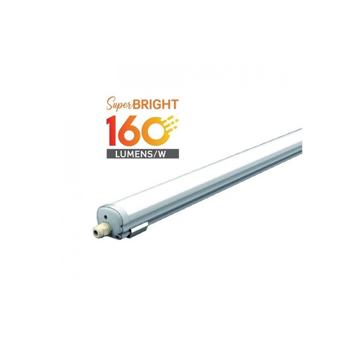 [3189-8450] V-Tac Vandtæt 32W LED Armatur - 150 cm, 160 lm/W, Gennemfortrådet, IP65