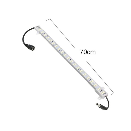 [3267-8539] Trappe aluprofil med LED strip - 70 cm, 4W, 24V, IP65, med stik