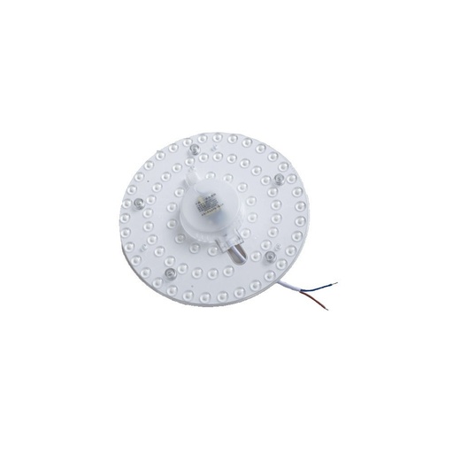 [3385-8754] 9W LED indsats med linser, flickerfri, Ø12,5 cm, erstatning for G24, cirkelrør og kompaktrør, 230V input, 1000lm, RA80