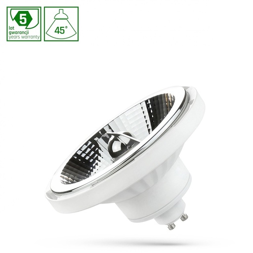 [6136-13100] LED AR111 GU10 230V 12W SMD 45° HVID Spektrum - 1050lm - RA80