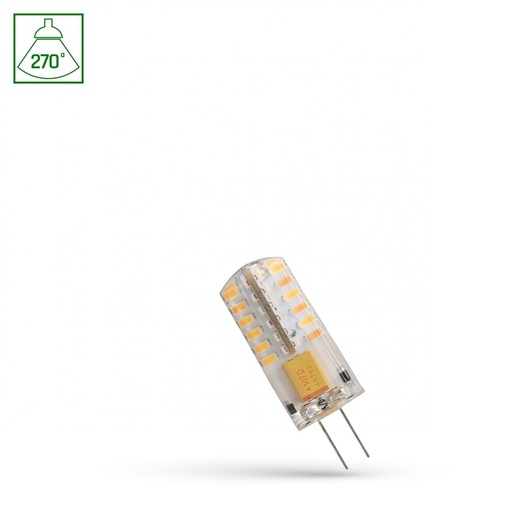[6206-0] LED G4 12V 2W Silikone Varm Hvid Spectrum - 165lm, RA80