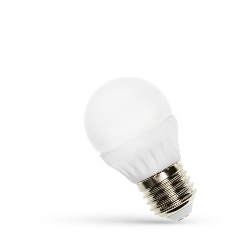 [6215-11040] 6W LED kronepære, G45, matteret glas, E27 fatning, 230V, 520lm, RA80