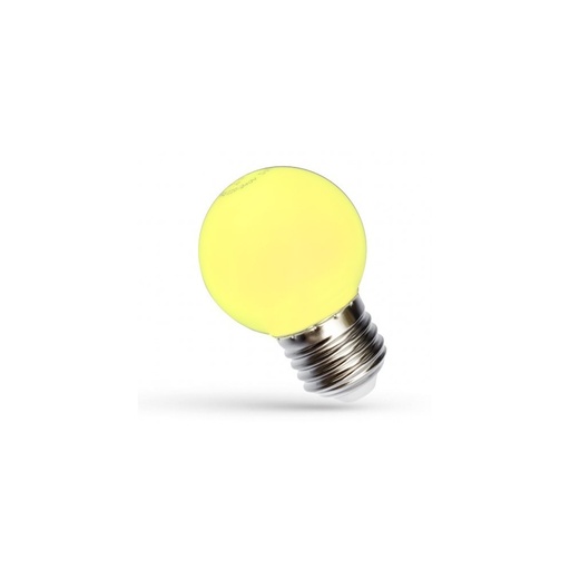 [6232-0] Spectrum 1W LED dekorationspære - Gul, G45, E27, 230V, RA80