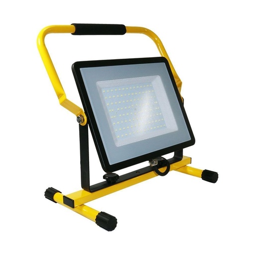 [4755-9626] V-Tac 100W LED projektør med justerbar stander - Samsung LED chip, arbejdslampe, udendørs, IP65