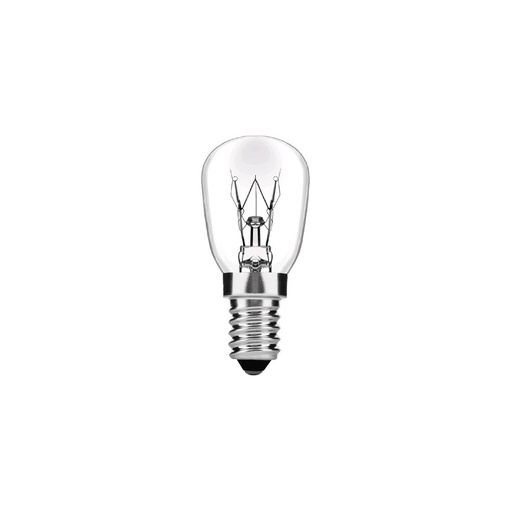 [4824-0] Køleskabspære E14 - 25W Halogen pære, 130lm, maks. -20°C, 230V Sokkel