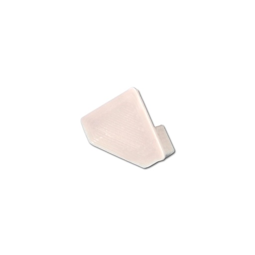 [4951-0] Endestykker til PVC hjørneprofil 15x15 - 2 stk, hvid