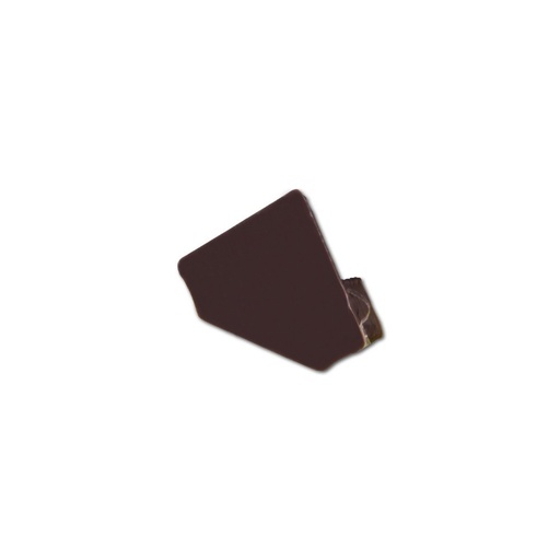 [4954-0] Sorte endestykker til PVC hjørneprofil 15x15 - 2 stk, til professionel afslutning af hjørner.