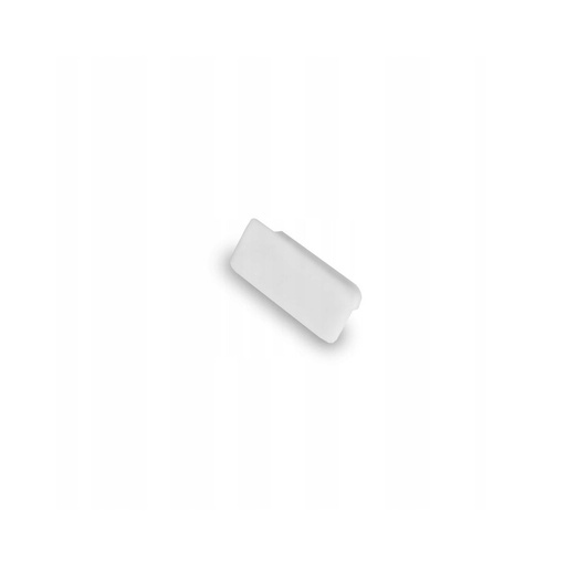 [4958-0] Endestykker til PVC profil 16x7 - 2 stk, hvid