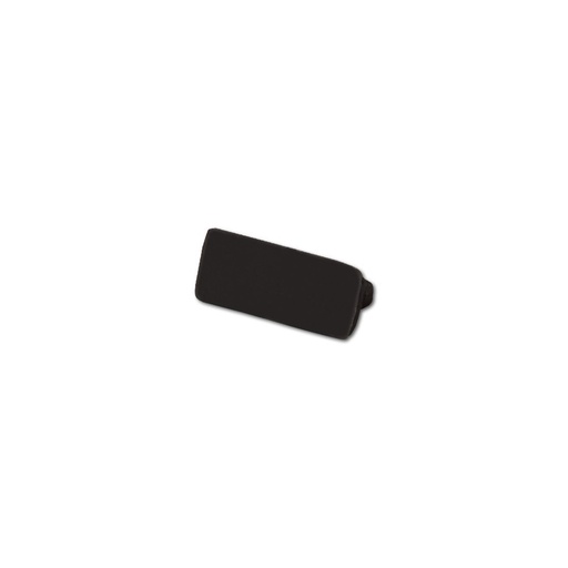 [4961-0] Endestykker til PVC profil 16x7 - 2 stk, sort