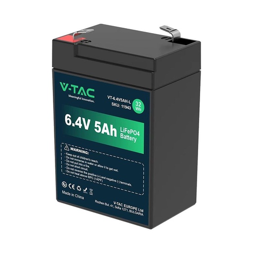 [26734-0] Lithium Batteri 6,4V med Kapacitet på 5Ah - Holdbar og pålidelig energikilde til dine elektroniske enheder