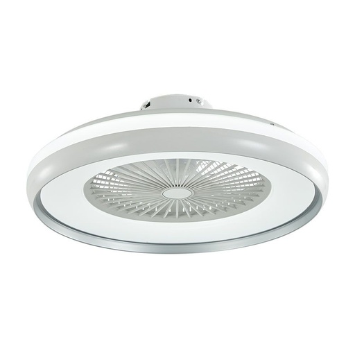 [27023-18657] 45W loftventilator med integreret lys og fjernbetjening i grå farve - AC motor, CCT: 3 i 1