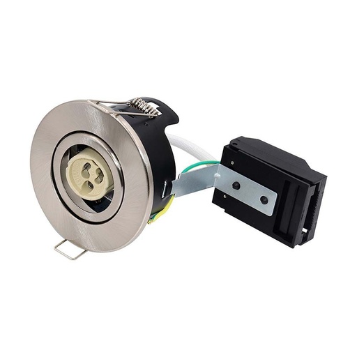 [27044-0] V-Tac indbygningsspot - GU10, satin nikkel, IP20, 230V, 3 års producentgaranti