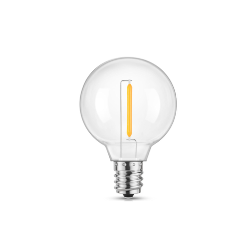 [27059-18702] 1W LED kronepære - G40, kultråd, klart glas, E14 (230V, 50lm, RA80)