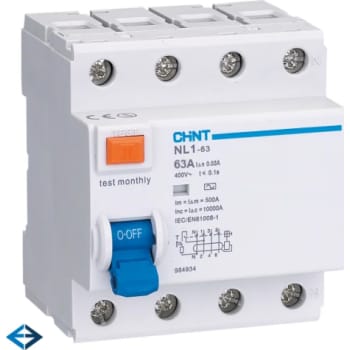 [6222100960] Fejlstrømsafbr NL1 RCCB HPFI 63A 3P+N 30 mA type A Nul t/højre