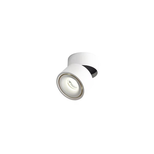 [27099-18751] Dæmpbar LED loftspot RA98 - 10W, hvid, justerbar, til påbygning