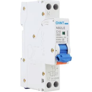 [6222101040] Kombiafbryder RCBO Chint, 1P+N, C, 10A, 30mA, 6kA 1-modul