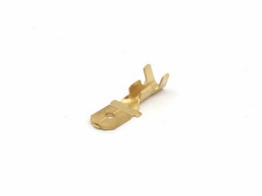 [H19215] Uisoleret spadestik - 6,3mm han, 1-2,5mm² (100 stk.)